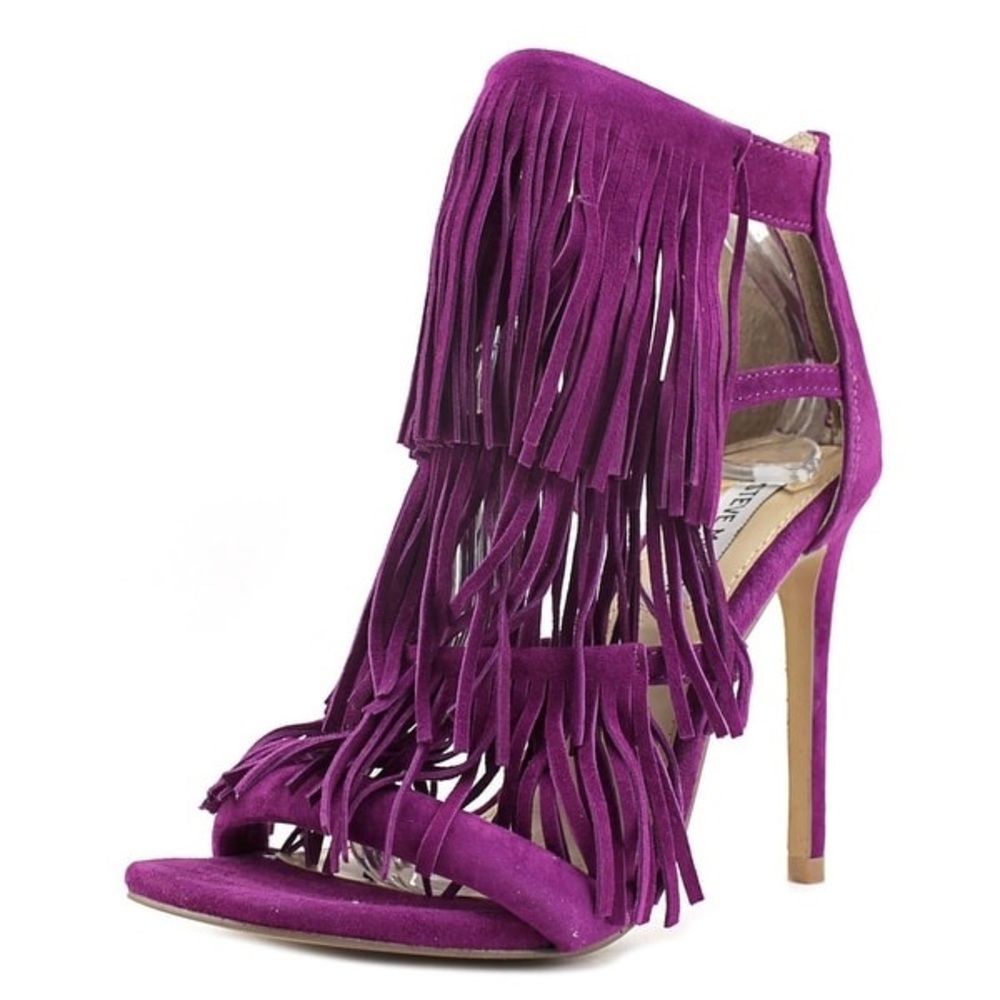 Steve Madden Fringly Fringe Sandals Heels